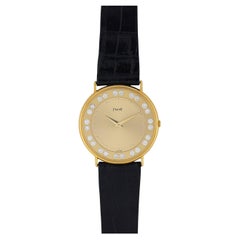 Piaget 18k Yellow Gold Diamond Altiplano Watch, Circa 1980, Women's