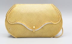 Piaget Diamond and 18 Karat Gold Mesh Purse
