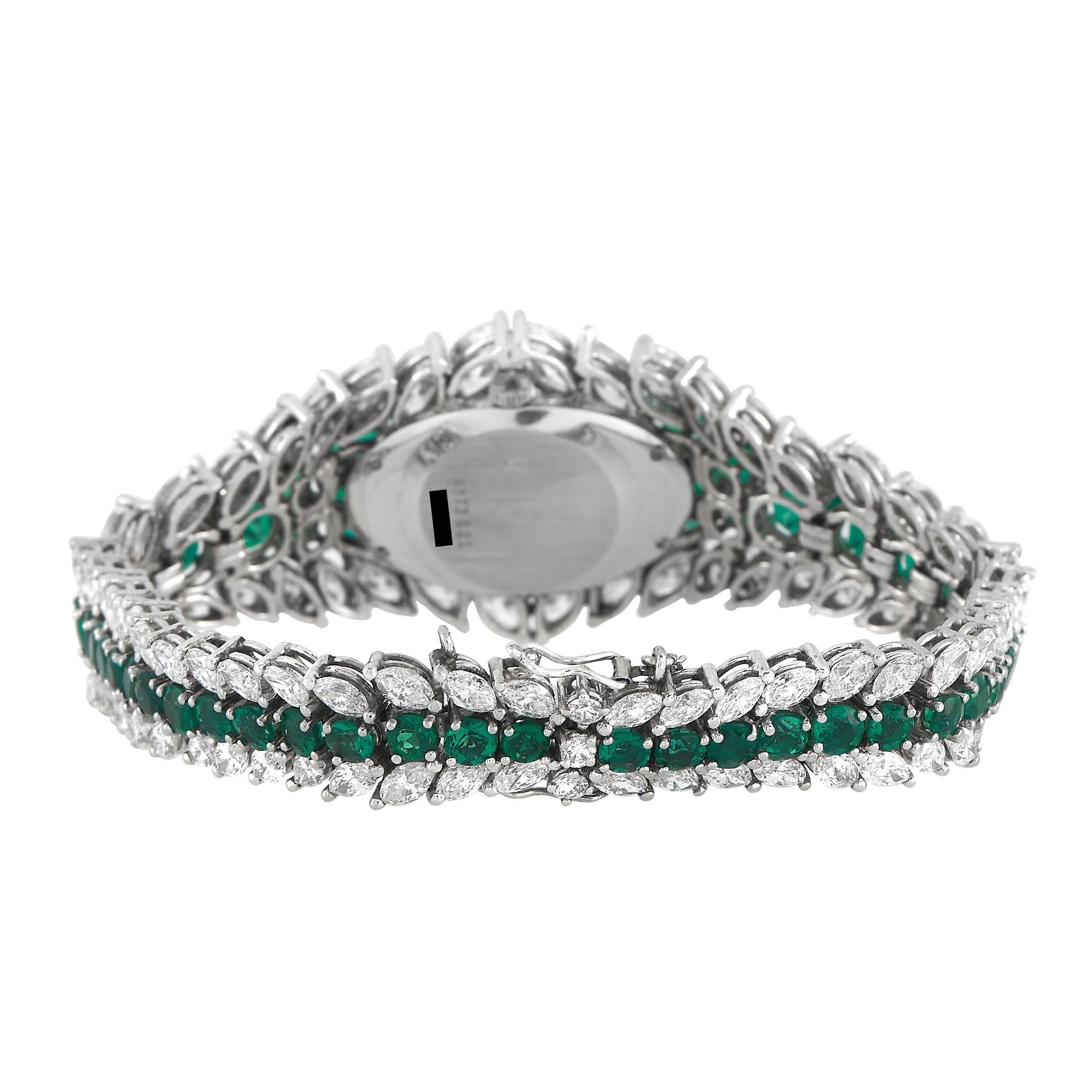 Piaget Diamond and Emerald Ladies Watch For Sale at 1stDibs  aarzee 
