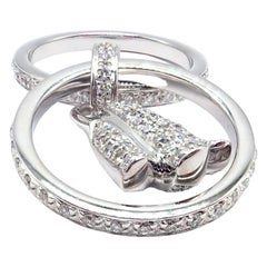 Piaget Diamond Double Band Flower White Gold Ring
