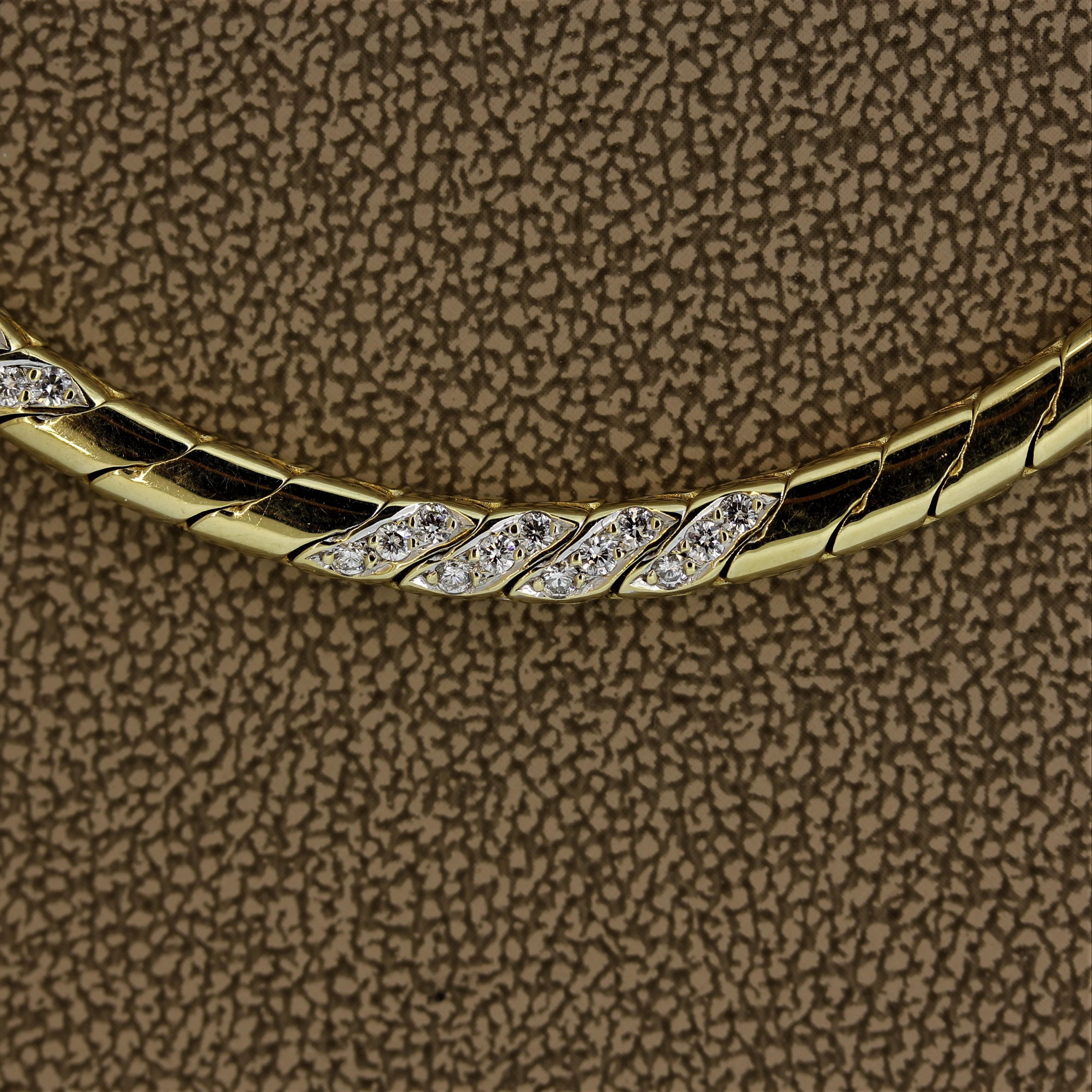 Piaget Diamond Gold Collar Necklace In New Condition In Beverly Hills, CA