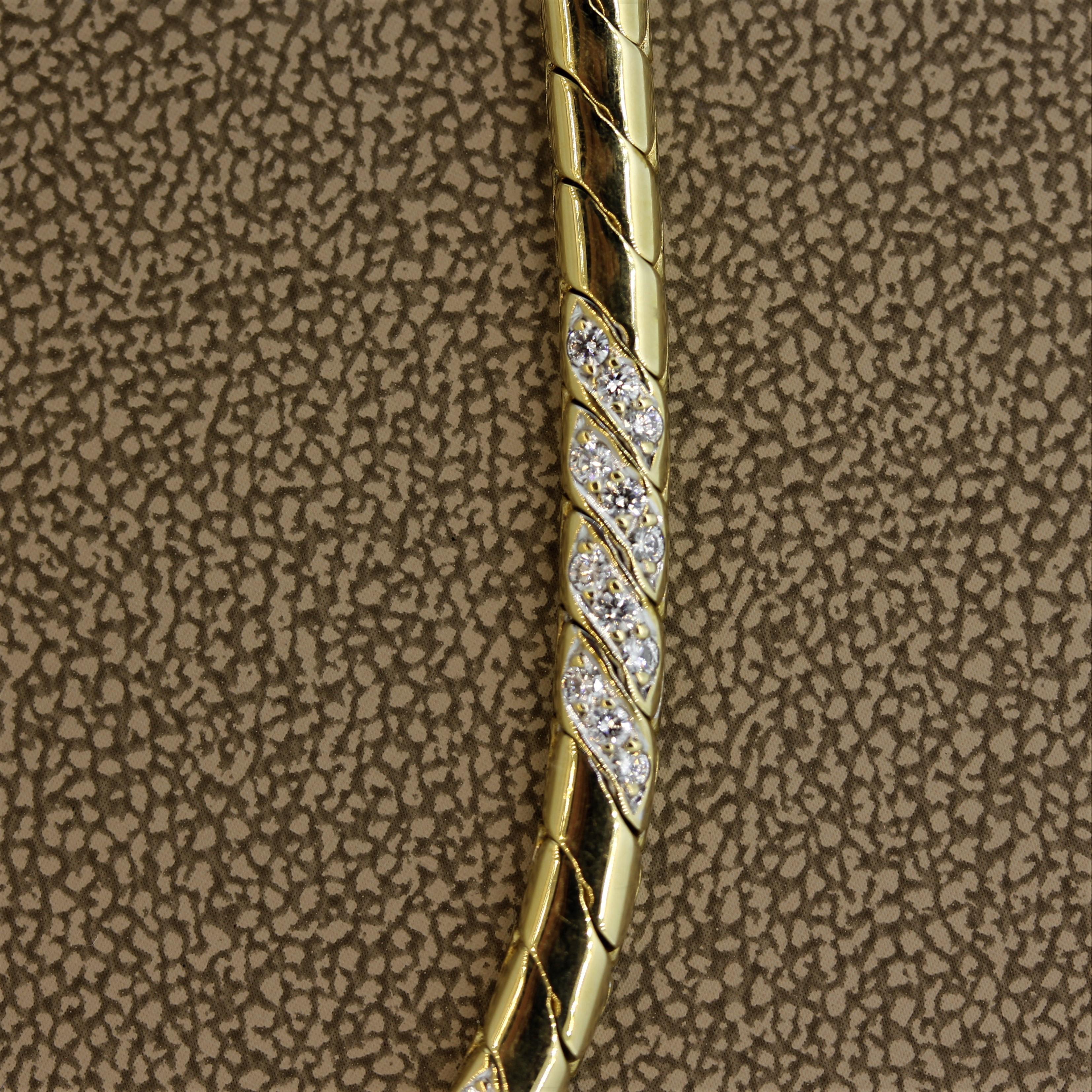 Women's Piaget Diamond Gold Collar Necklace