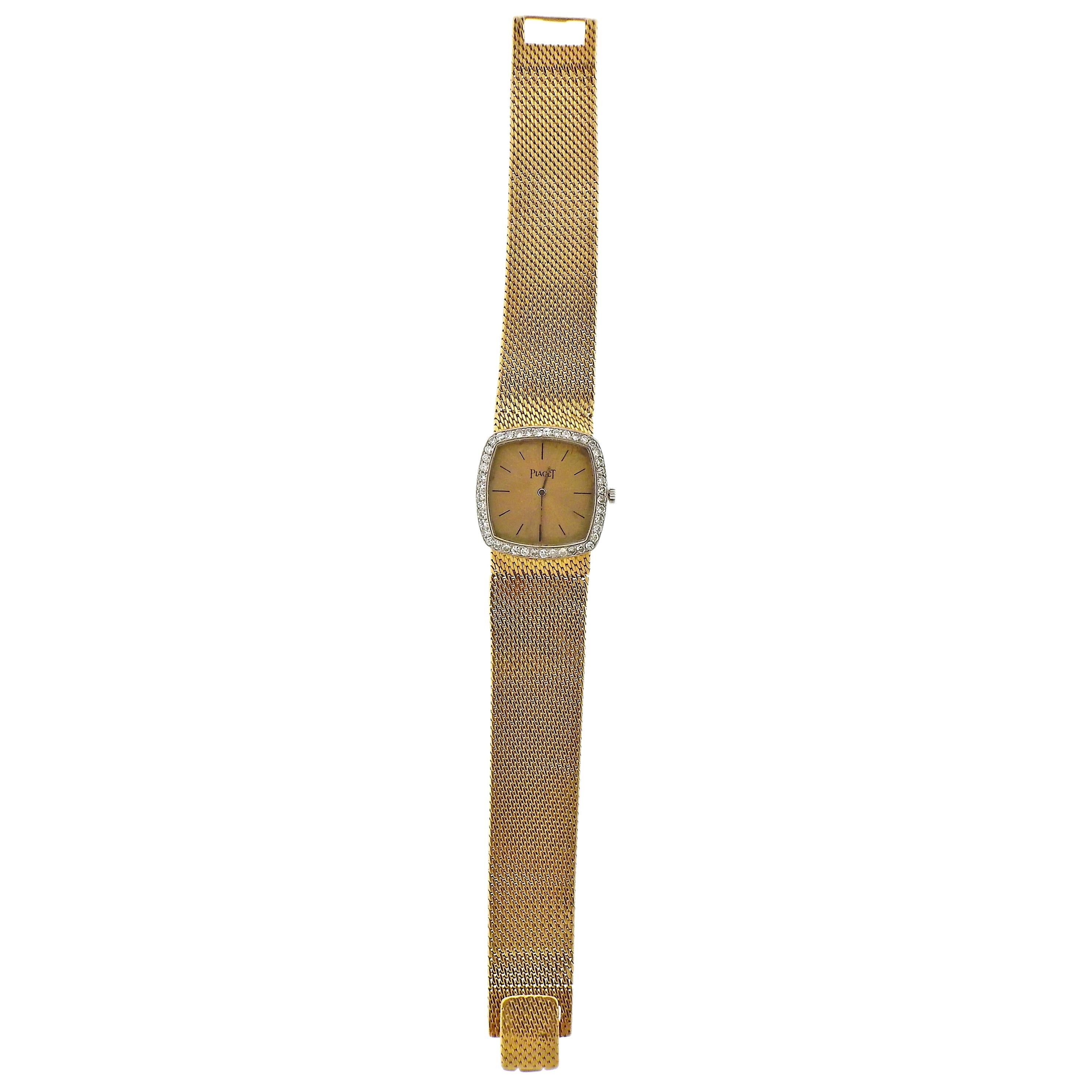 Piaget Diamond Gold Ladies Watch For Sale