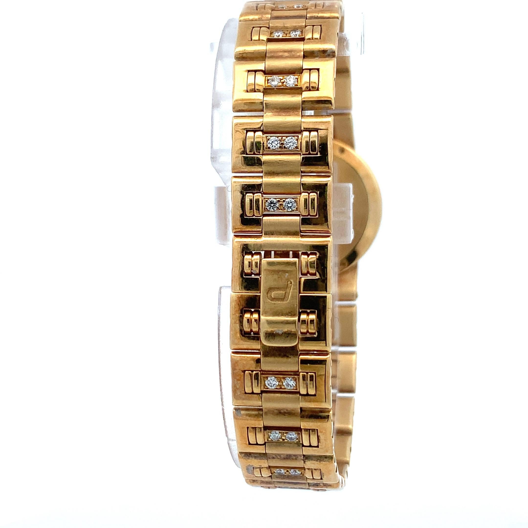 Piaget Diamant-Gold-Damenuhr - Modell 84024K817 im Zustand „Hervorragend“ im Angebot in רמת גן, IL