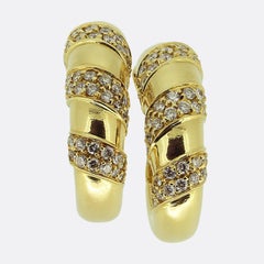 Piaget Diamond Half-Hoop Earrings