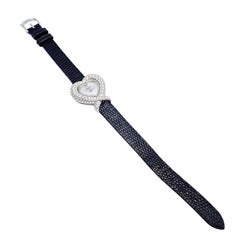 Piaget Diamond Heart Shape Ladies White Gold Watch 5285