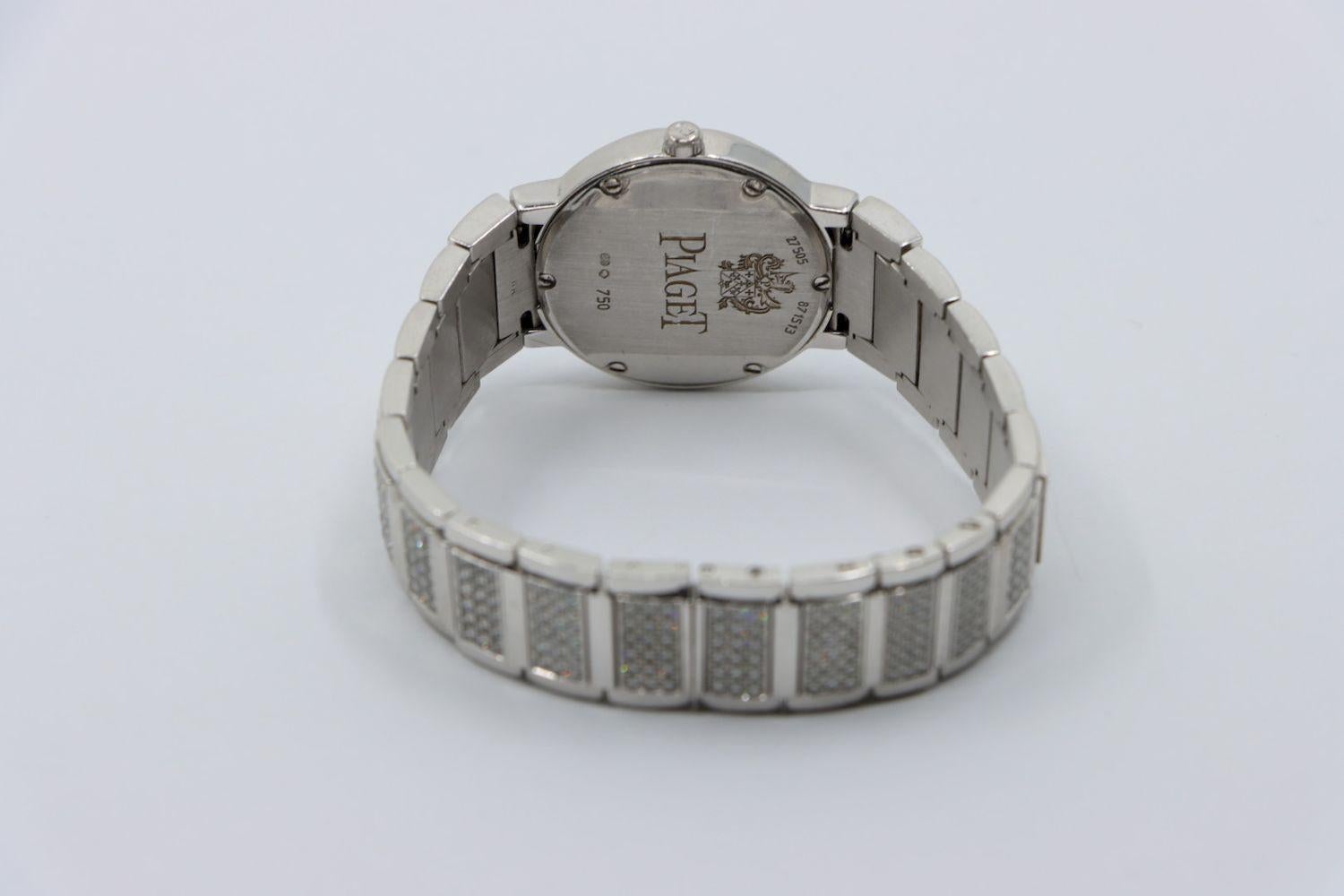 Piaget Diamond Pave 28 mm Watch For Sale 7