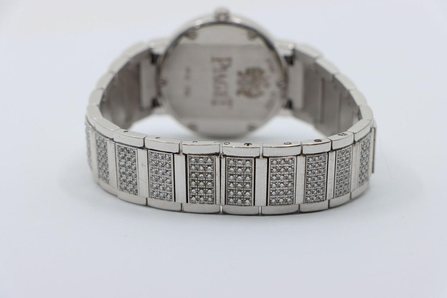 Piaget Diamond Pave 28 mm Watch For Sale 8
