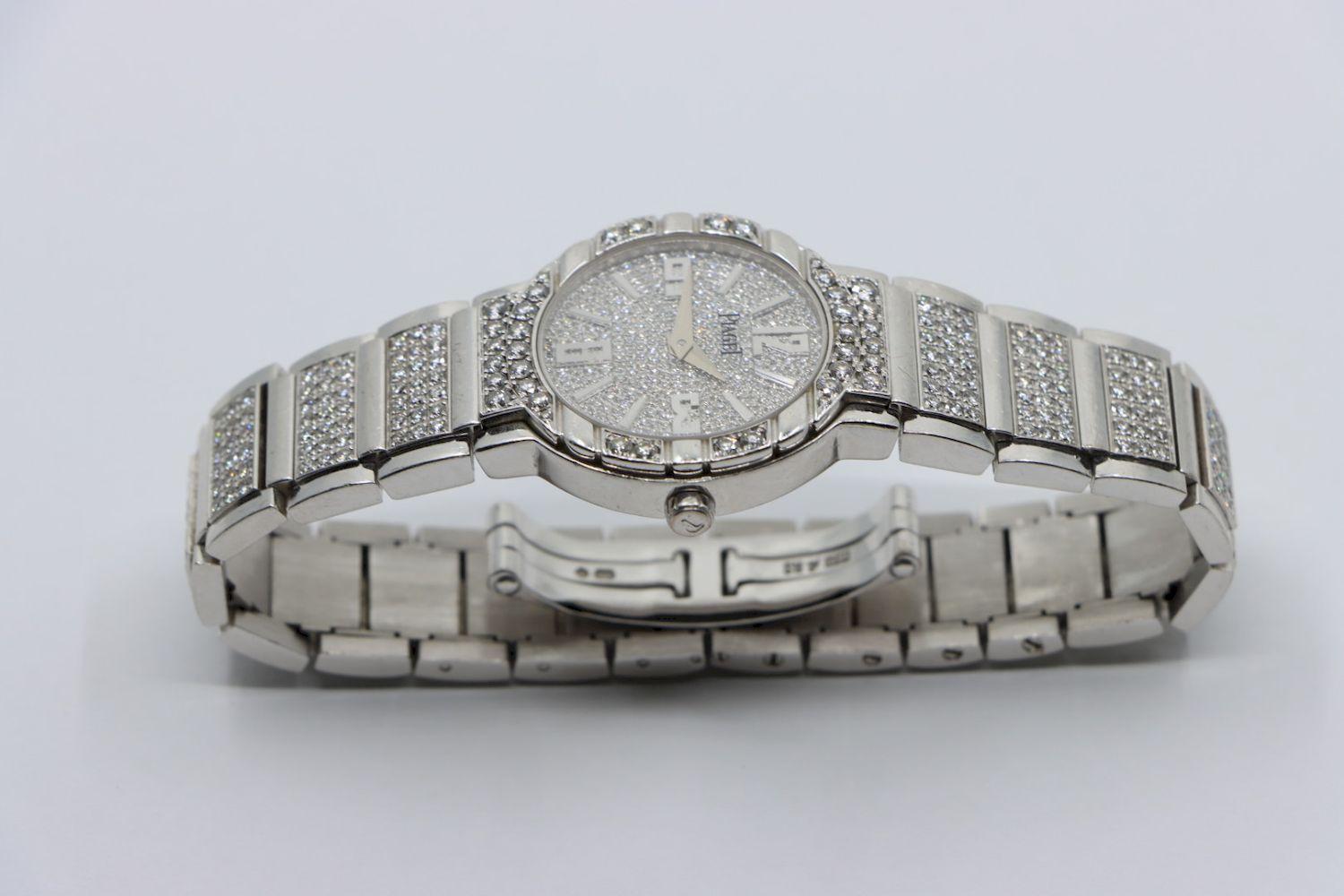 Piaget Diamond Pave 28 mm Watch For Sale 9