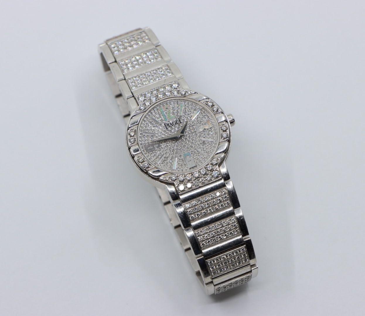 Piaget Diamond Pave 28 mm Watch For Sale 11