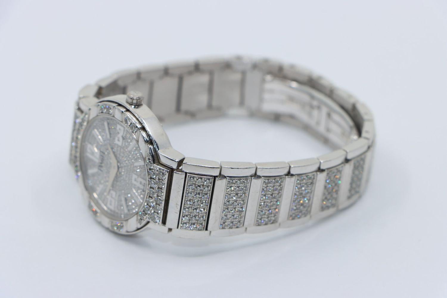 Piaget Diamond Pave 28 mm Watch For Sale 12