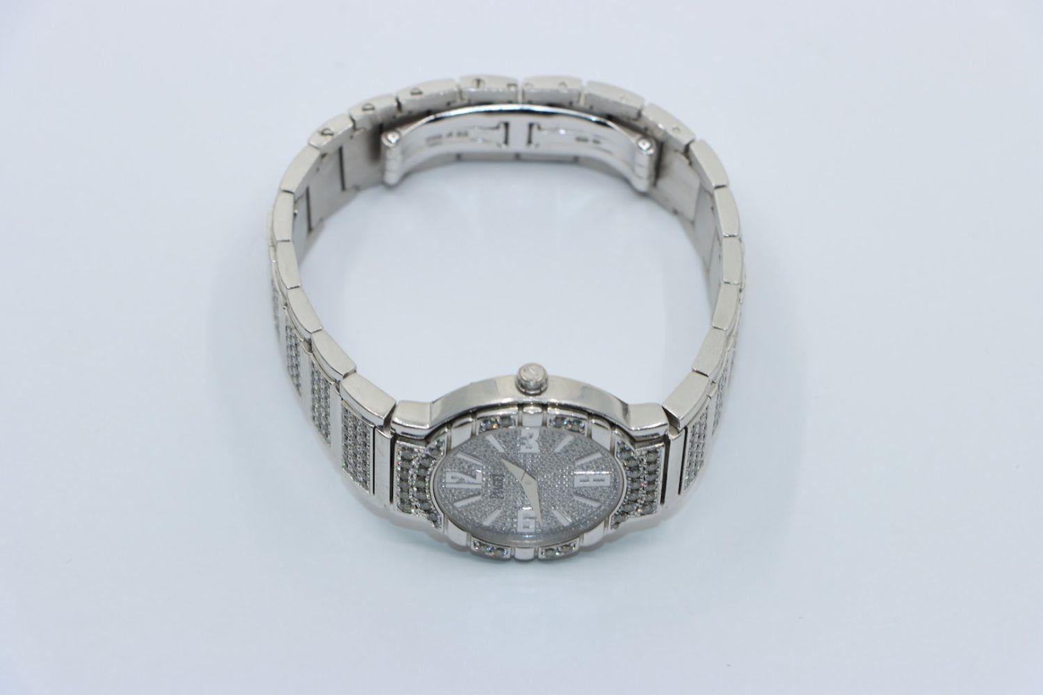 Piaget Diamond Pave 28 mm Watch For Sale 4