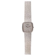 Piaget Diamond Pavé Watch in 18K White Gold, 1980s