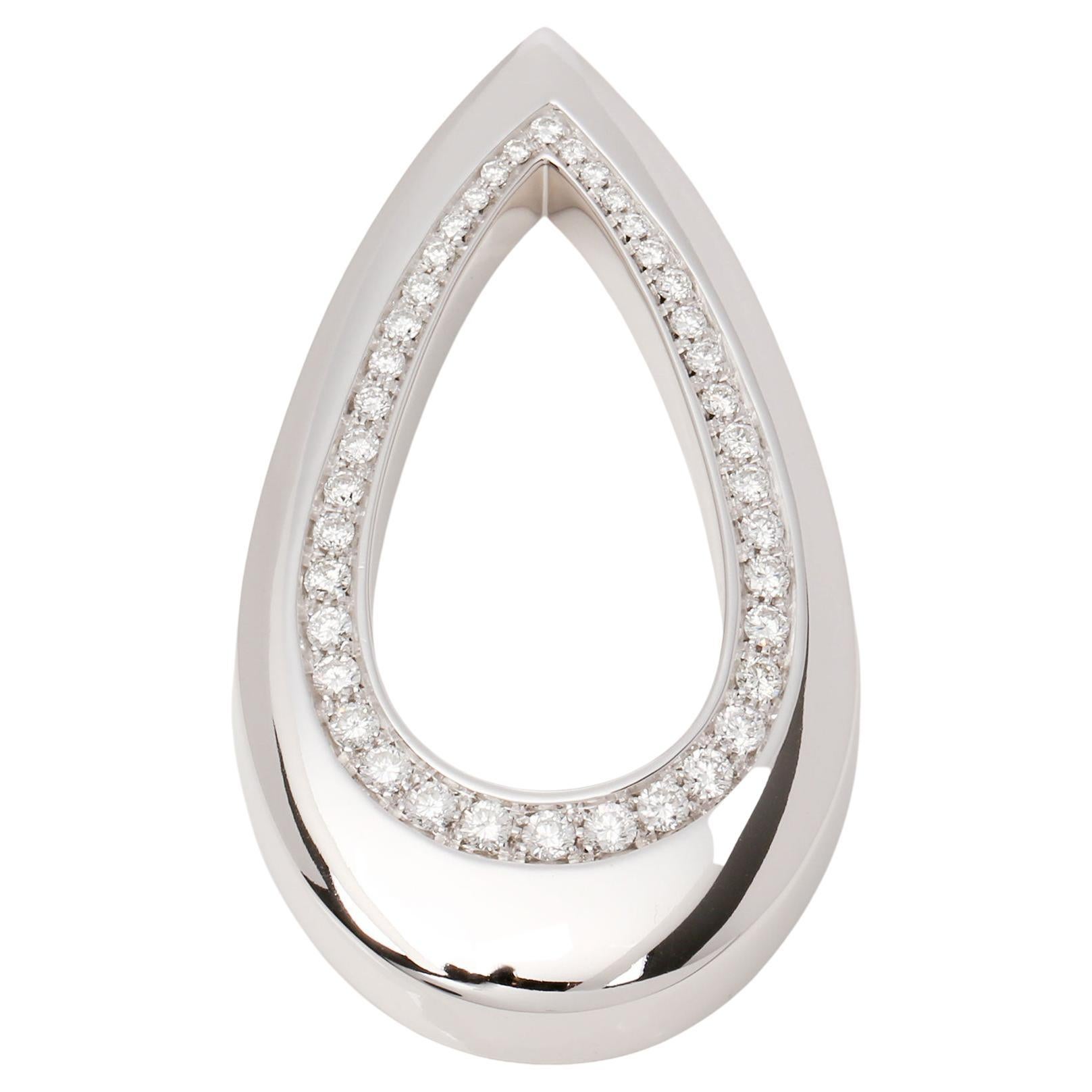 Piaget Diamond Pear Shaped Pendant For Sale