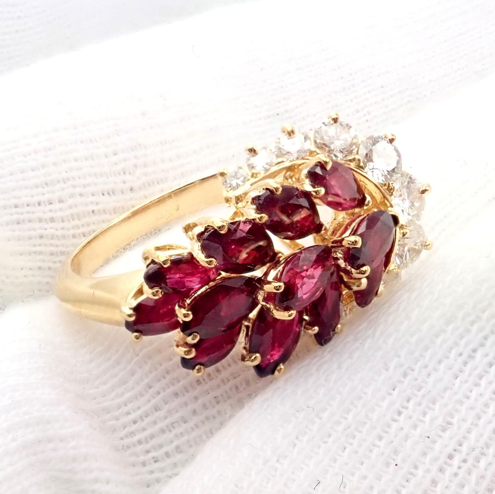 Women's or Men's Piaget Diamond Ruby Gold Cocktail Ring