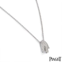 Piaget Diamond Tulip Earring and Pendant Necklace Suite