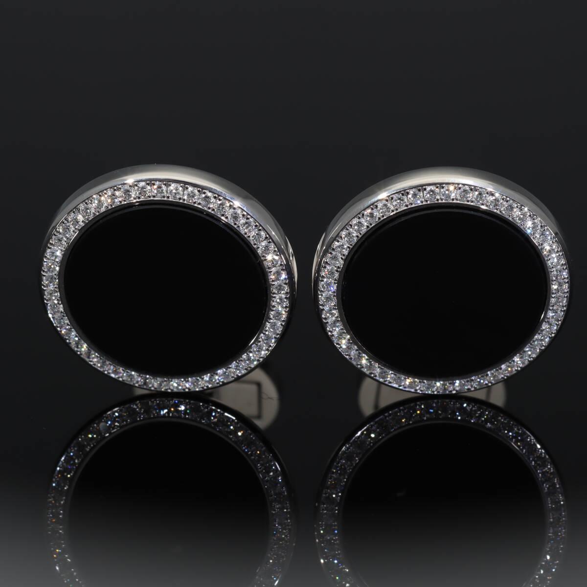 PIAGET Diamanten Onyx 18K Weißgold Altiplano Manschettenknöpfe im Angebot 6