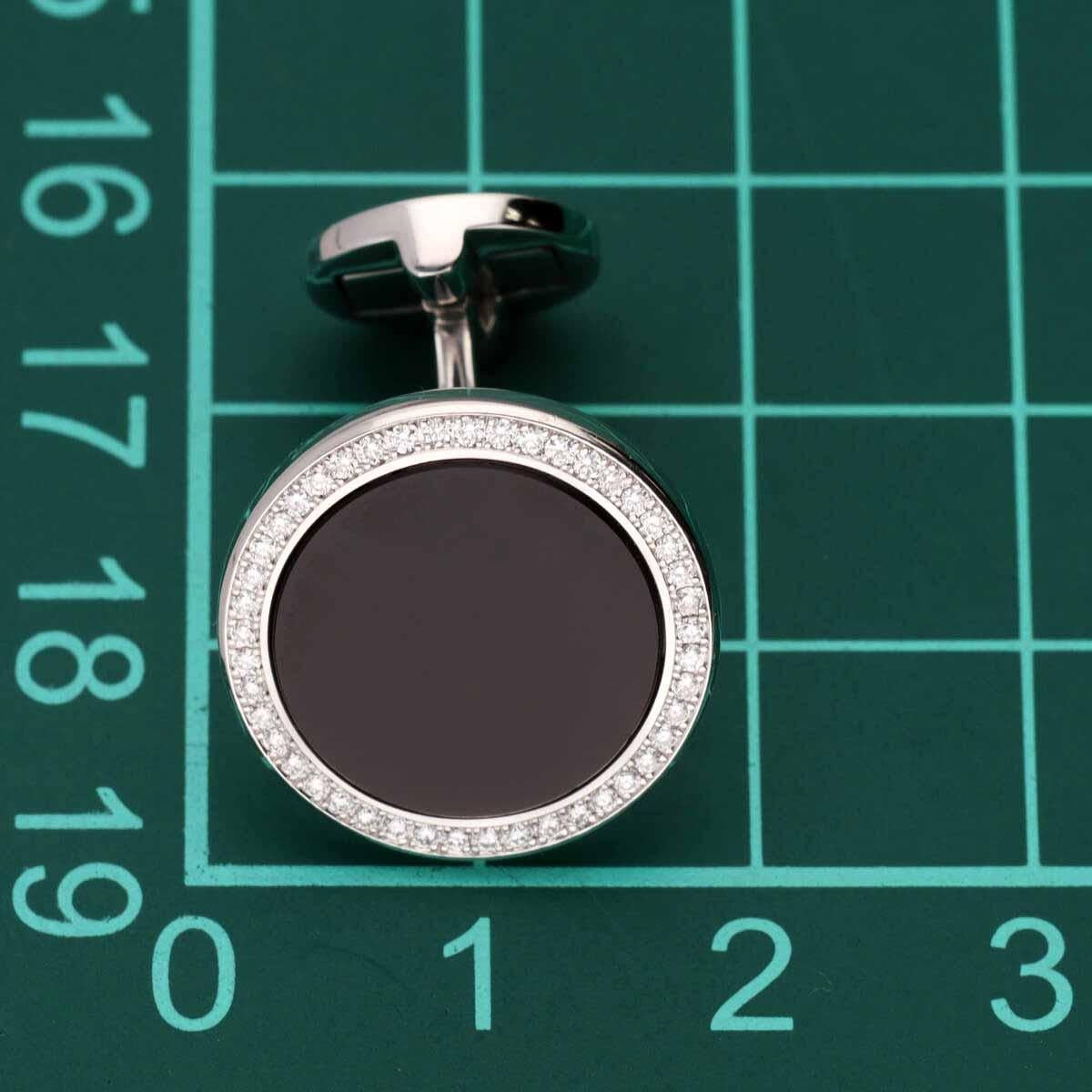 PIAGET Diamanten Onyx 18K Weißgold Altiplano Manschettenknöpfe im Angebot 2
