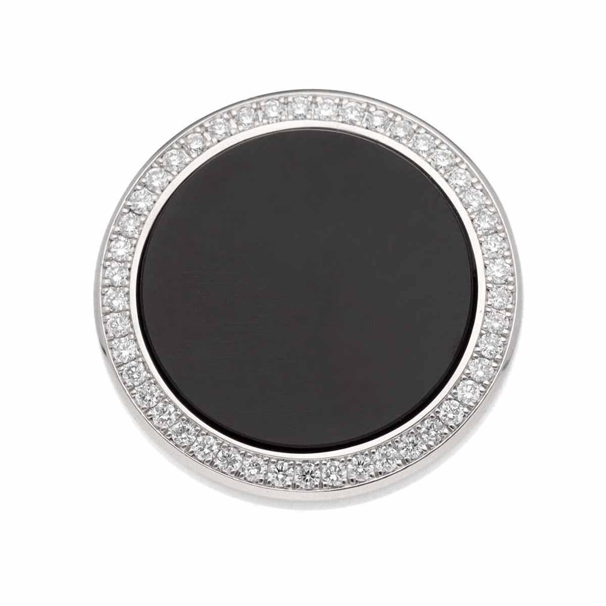 PIAGET Diamanten Onyx 18K Weißgold Altiplano Manschettenknöpfe im Zustand „Gut“ im Angebot in Tokyo, JP