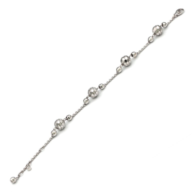 Piaget Disco Diamond Bracelet in 18 Karat White Gold at 1stDibs ...
