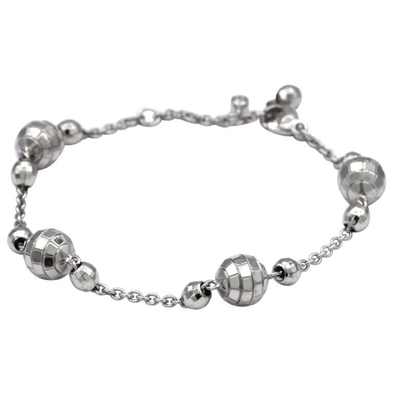 Piaget Disco Diamond Bracelet in 18 Karat White Gold at 1stDibs ...