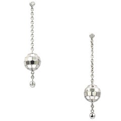 Piaget Disco Drop 18 Karat White Gold Earrings