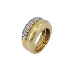 Piaget Double-Band Detachable Gold Diamond Ring sz 6.5