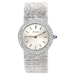 Piaget Double Row Diamond Silver Dial 18k Gold Ladies Watchpiaget's Timepieces