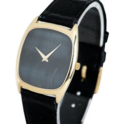 Piaget Dress Watch Gents 18 Karat Yellow Gold Stone Dial 9591
