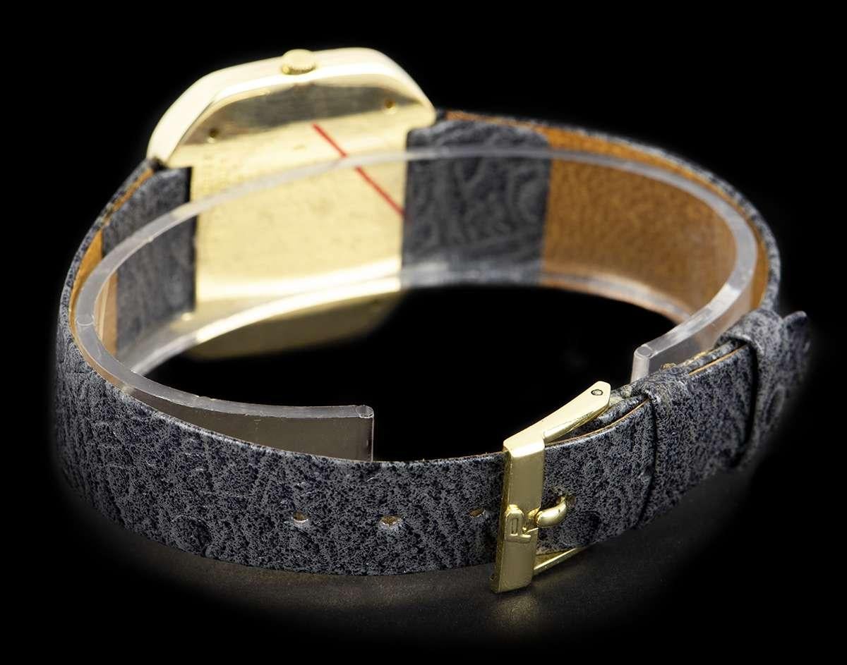 Piaget Klassische Herrenuhr 18k Gelbgold Schwarzes Zifferblatt 99036 2