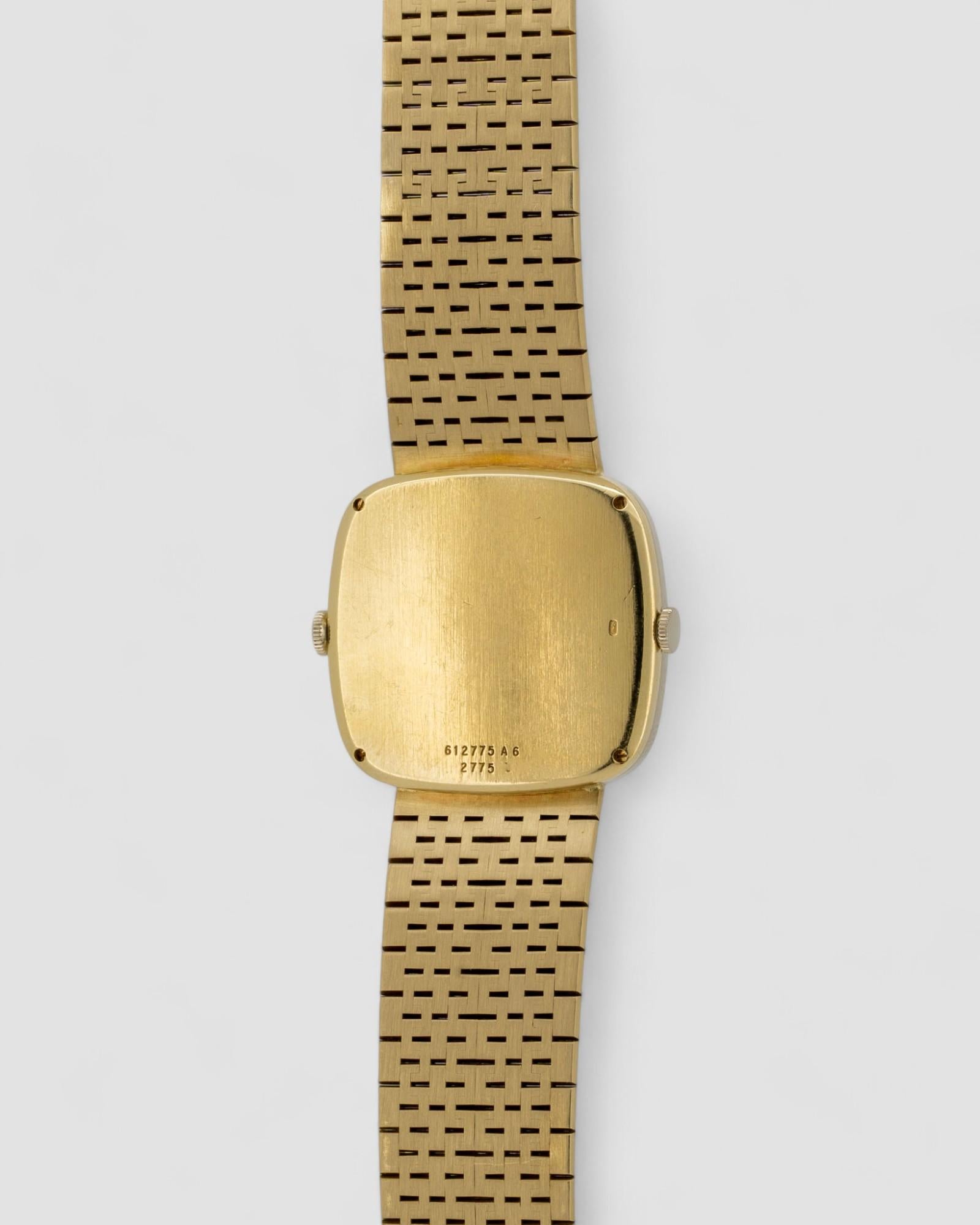 Piaget Dual Time 612775 Malachit Onyx Diamanten 18k YG 1980er im Angebot 7