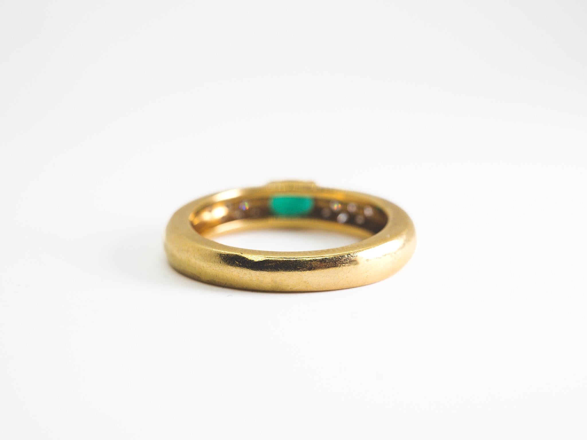 Brilliant Cut Piaget Emerald and Diamond Ring