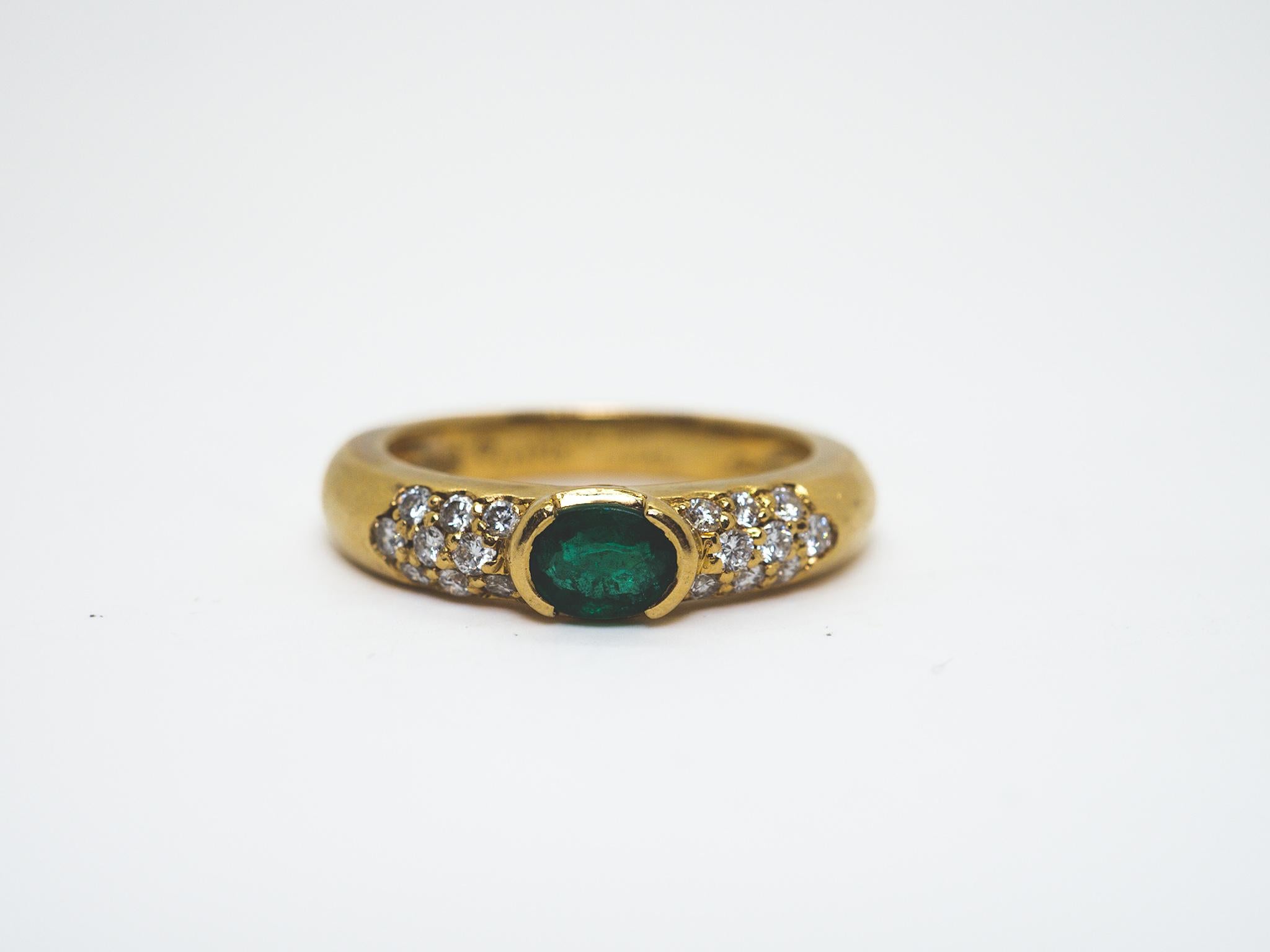 Piaget Emerald and Diamond Ring 1