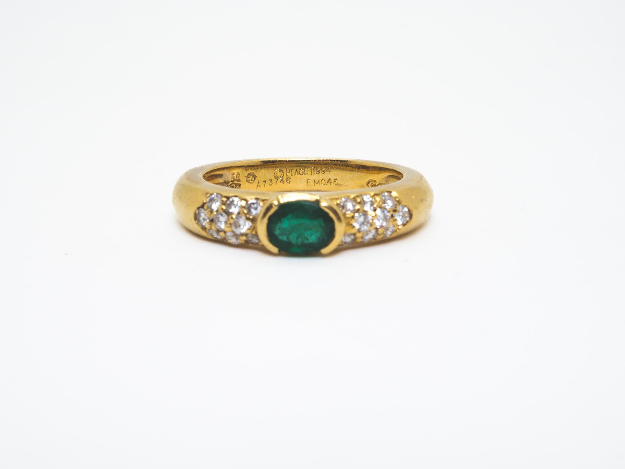 Piaget Emerald and Diamond Ring 3