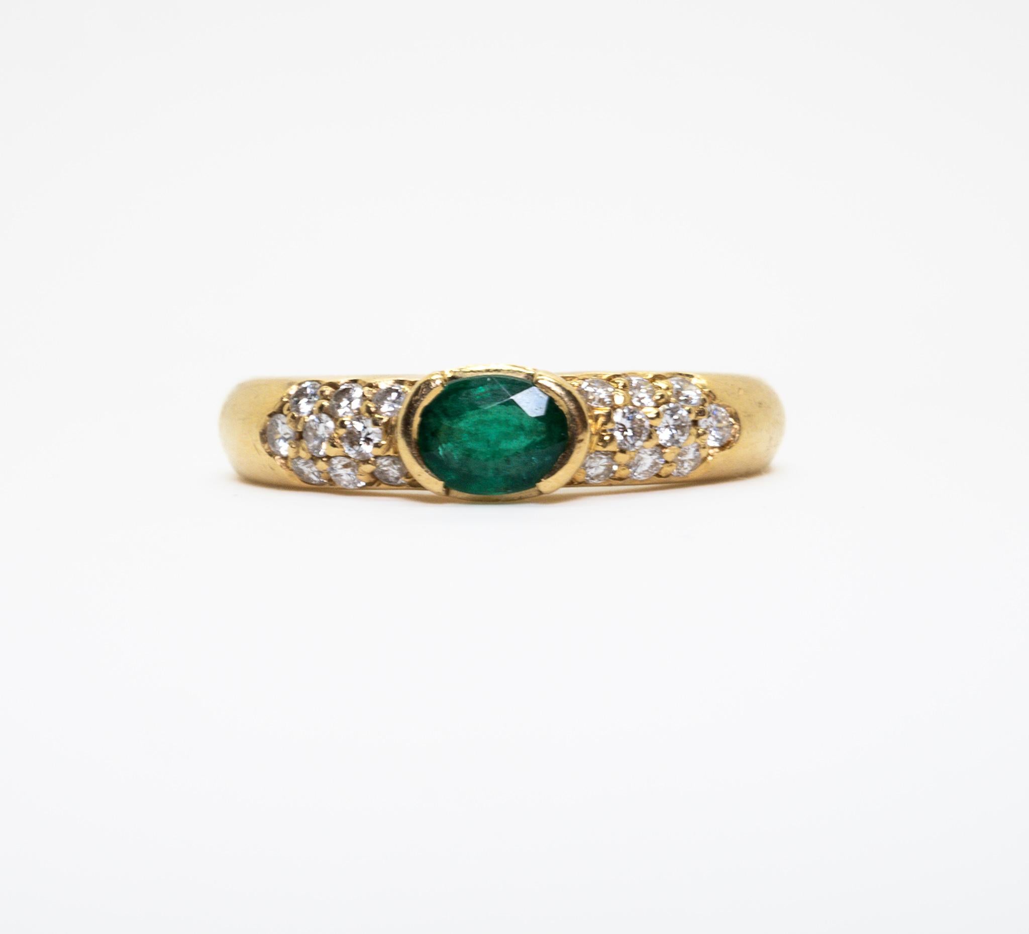 Piaget Emerald and Diamond Ring 4