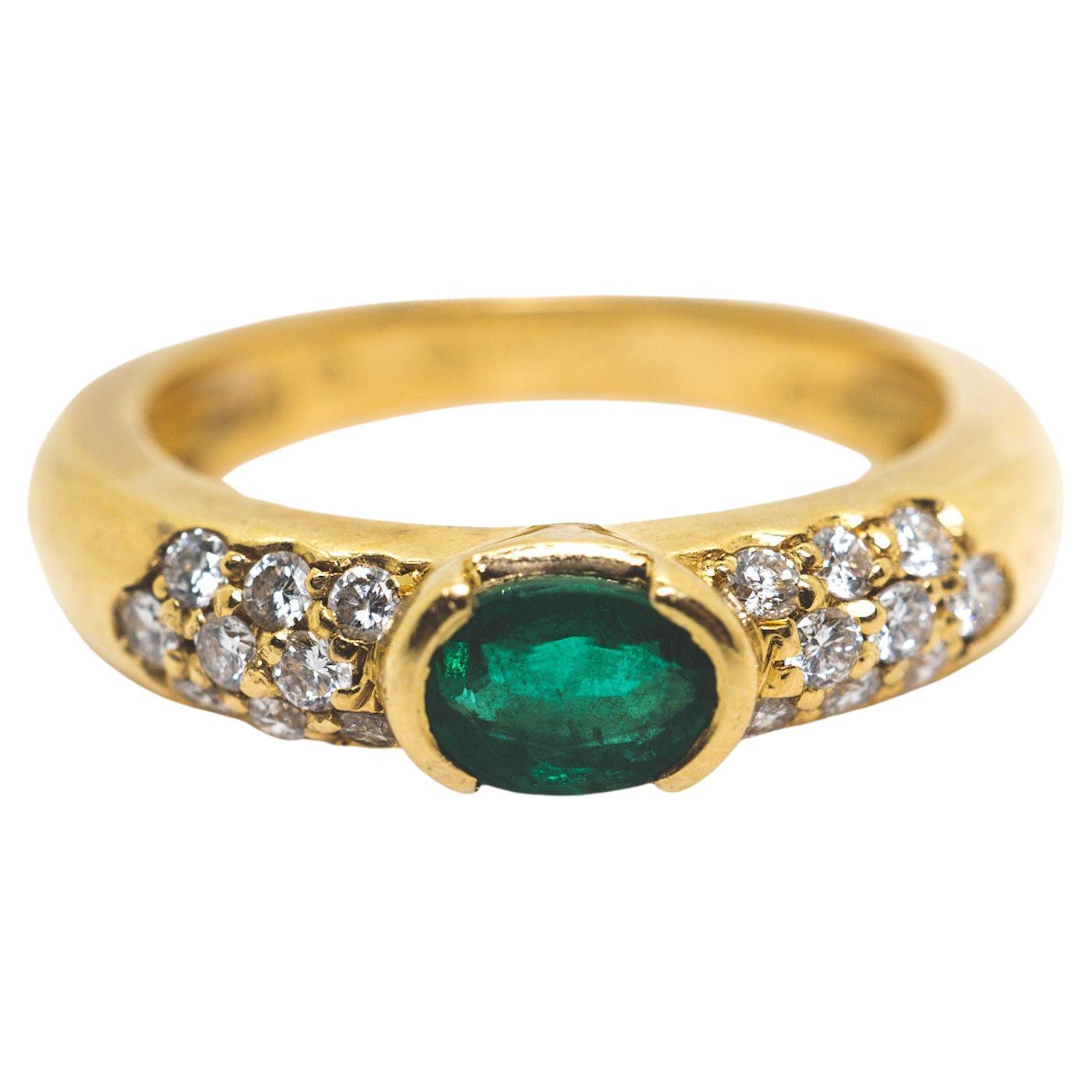 Piaget Emerald and Diamond Ring