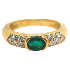 Piaget Emerald and Diamond Ring