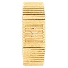 Piaget Emperador 18K Yellow Gold Bark Mens Watch