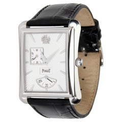 Piaget Montre Emperador cravate noire en or blanc 18 carats pour hommes GOA33069