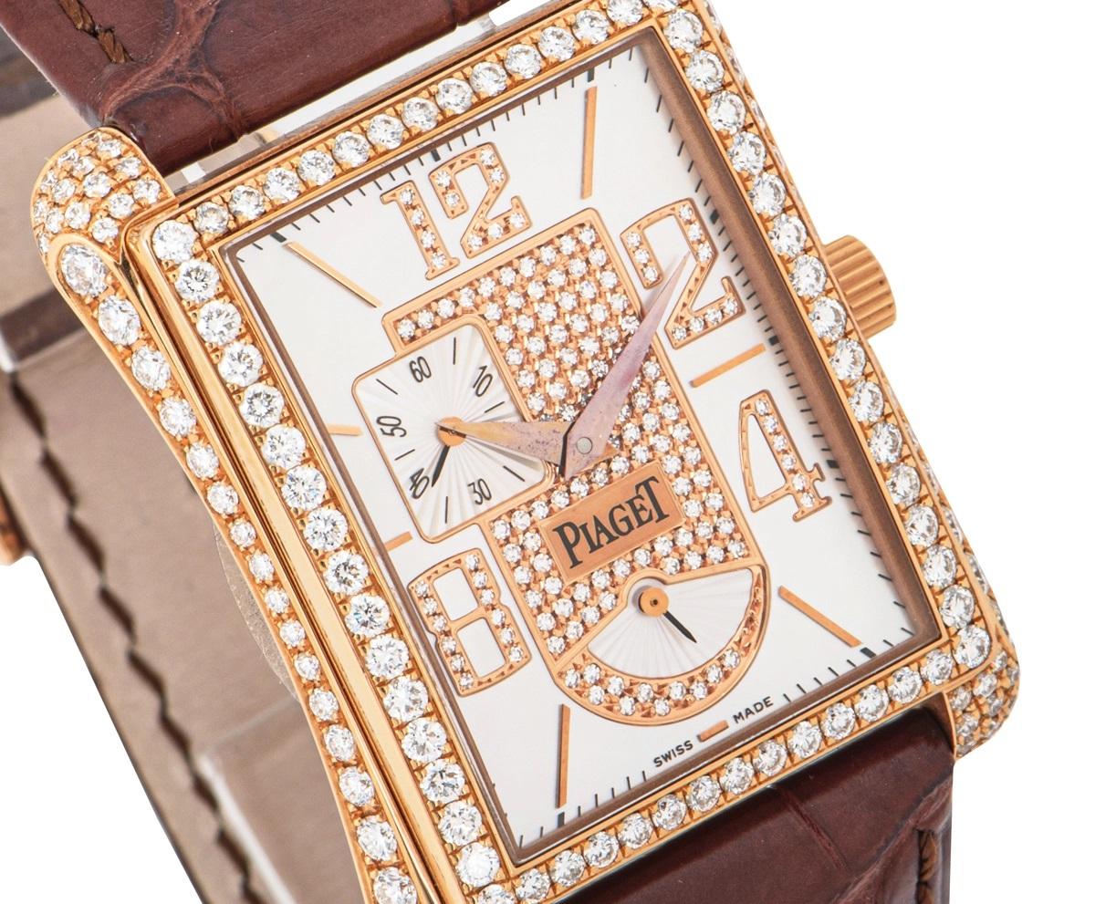 Round Cut Piaget Emperador Diamond Set P10053 Watch For Sale