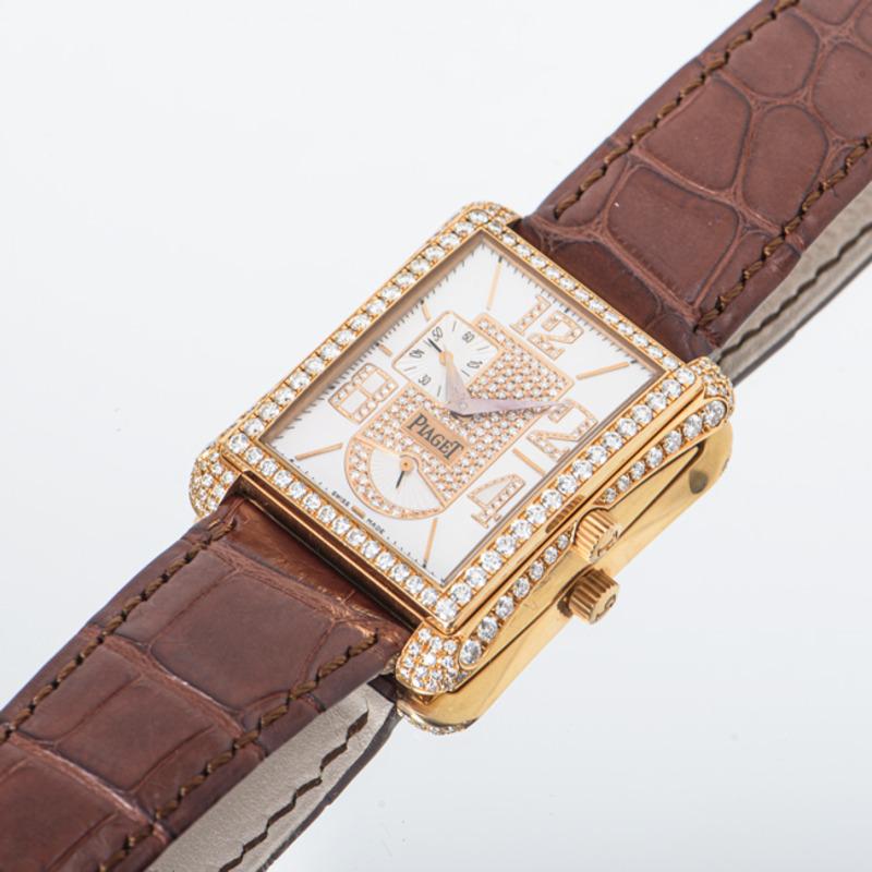 Women's or Men's Piaget Emperador Diamond Set P10053 Watch For Sale