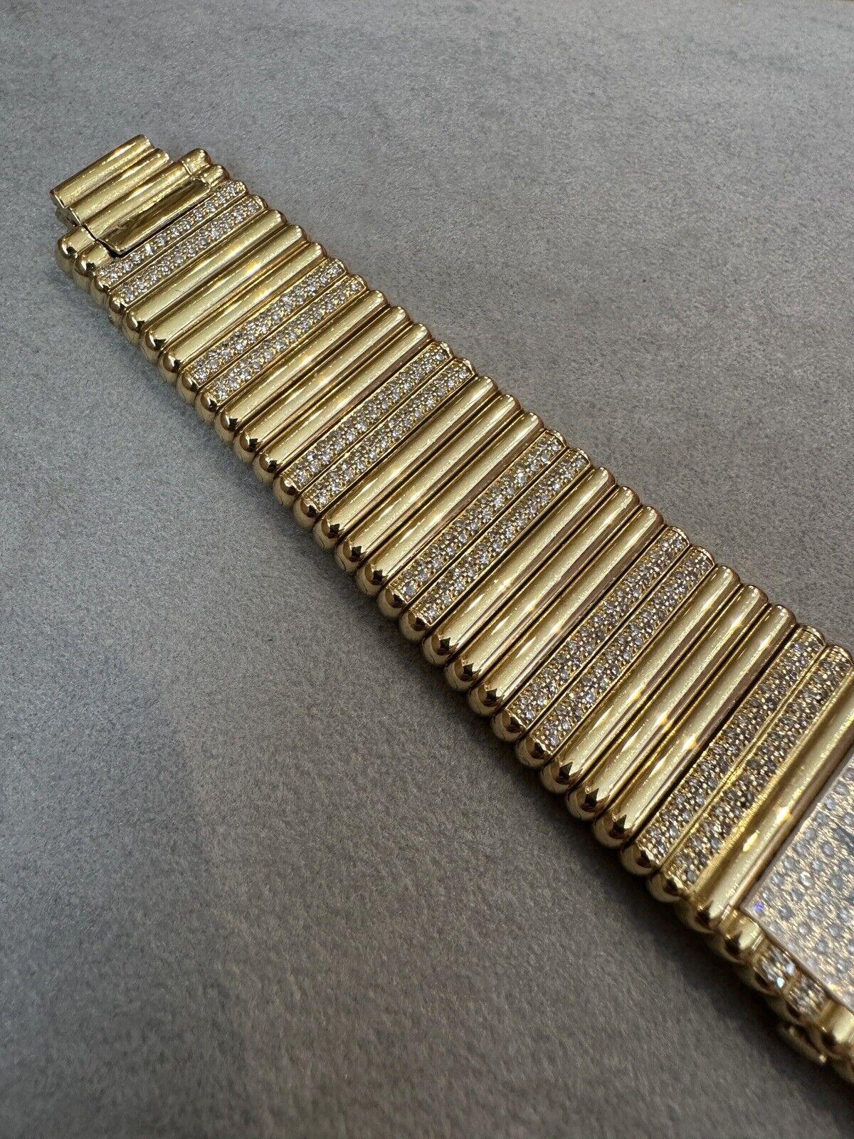 Piaget Emperador Factory Diamond and 18k Yellow Gold Watch 1