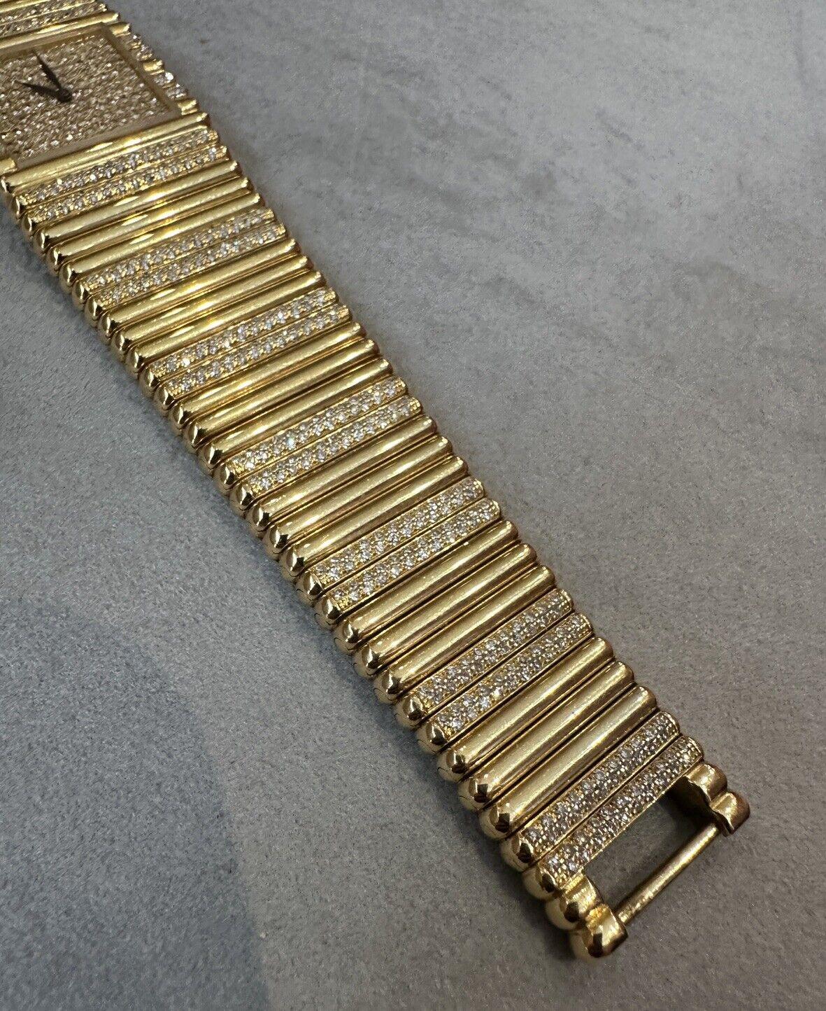Piaget Emperador Factory Diamond and 18k Yellow Gold Watch 2