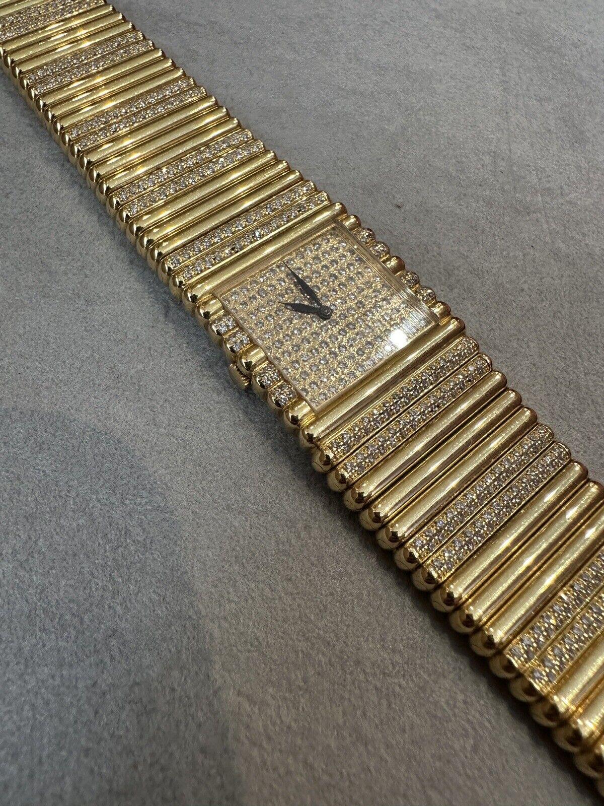 Piaget Emperador Factory Diamond and 18k Yellow Gold Watch 3