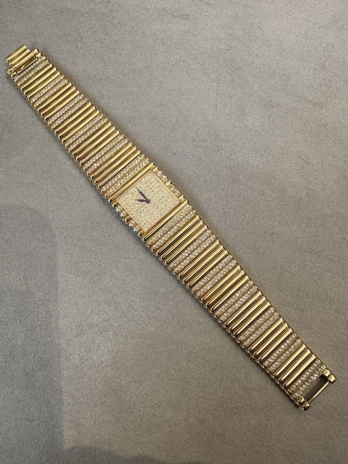 Piaget Emperador Factory Diamond and 18k Yellow Gold Watch 4