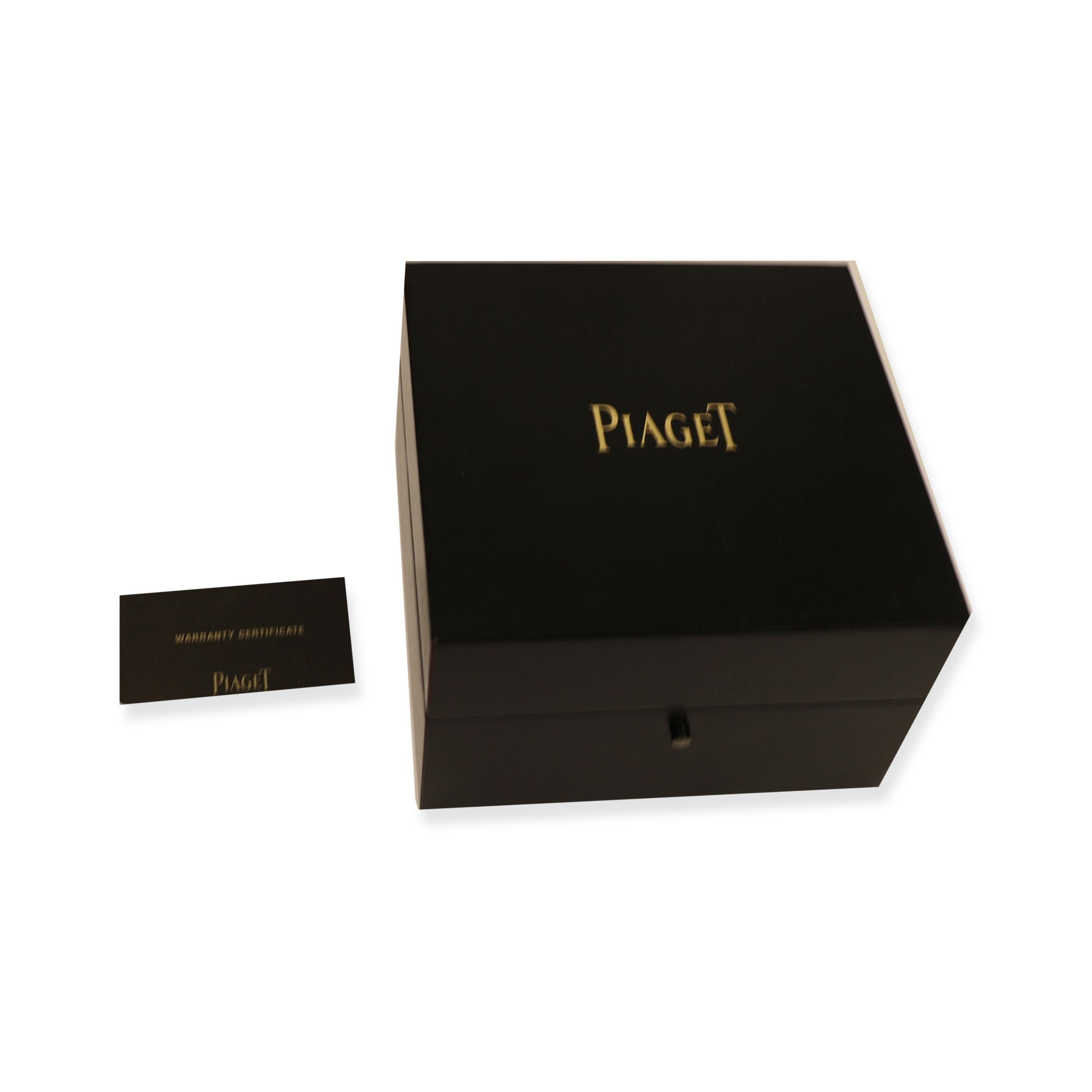 Piaget Emperador P10566 Men's Watch in 18 Karat White Gold 2