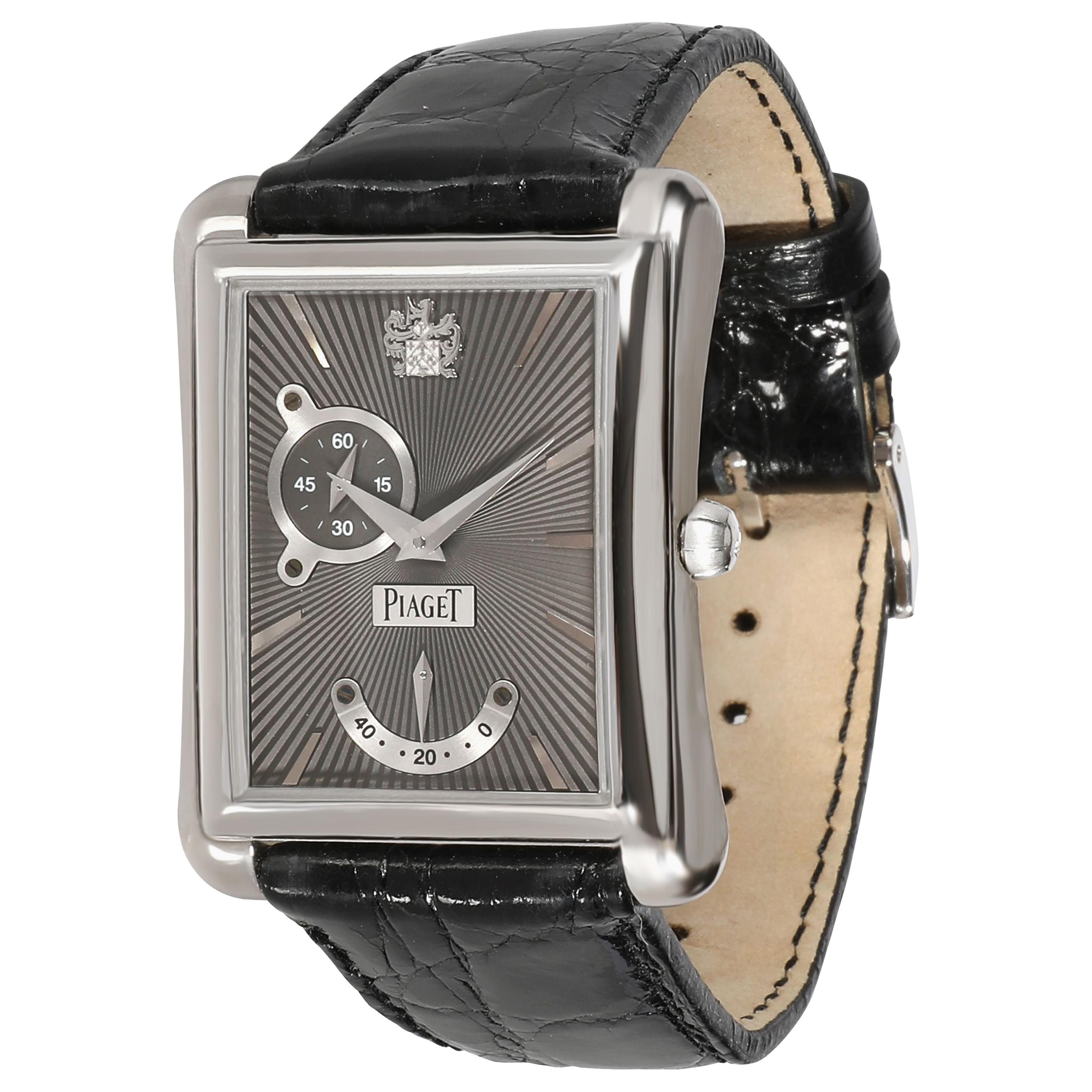 Piaget Emperador P10566 Men's Watch in 18 Karat White Gold