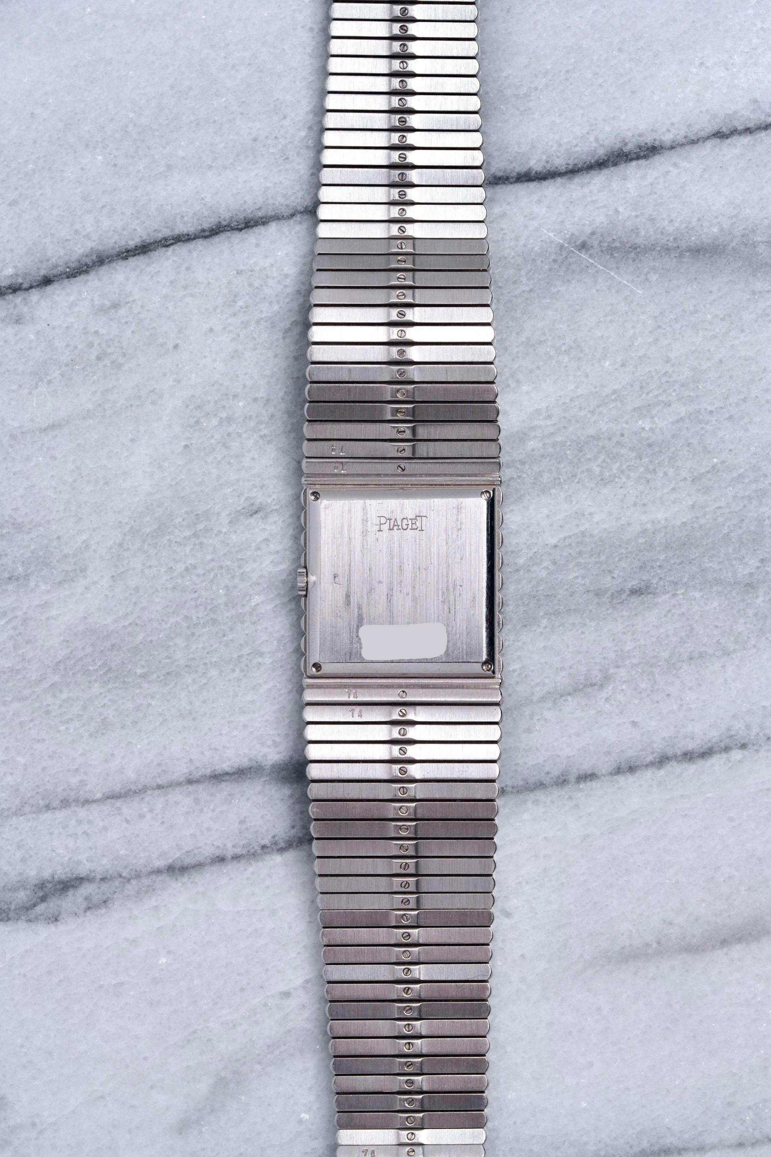 Piaget Emperador Uhr in 18K Weißgold, 1980er Jahre im Zustand „Gut“ im Angebot in New York, NY