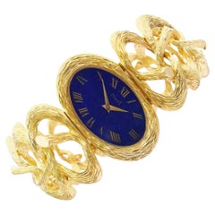 Piaget Esclave Lapis Lazuli Dial Ladies Watch In 18k