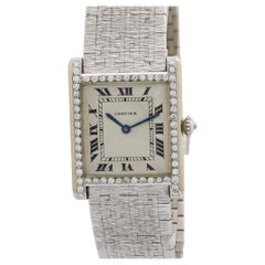 Piaget for Cartier diamond 18k white gold watch